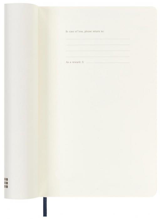 Moleskine Weekly notebook Large Blue Soft 2023