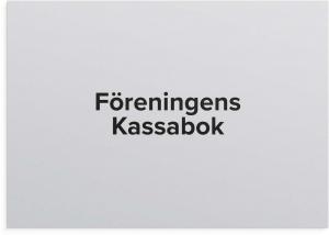 Föreningens Kassabok - A4 - 297x210mm