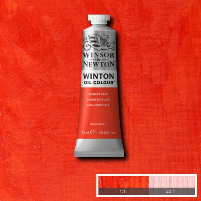 Oljefrg W&N Winton 37ml Scarlet lake 603