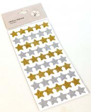 Stickers Stjärna 50st Guld/Silver