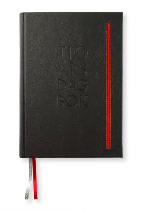 Paperstyle 10-årsdagbok Soft de Luxe Svart - Kalenderkungen.se