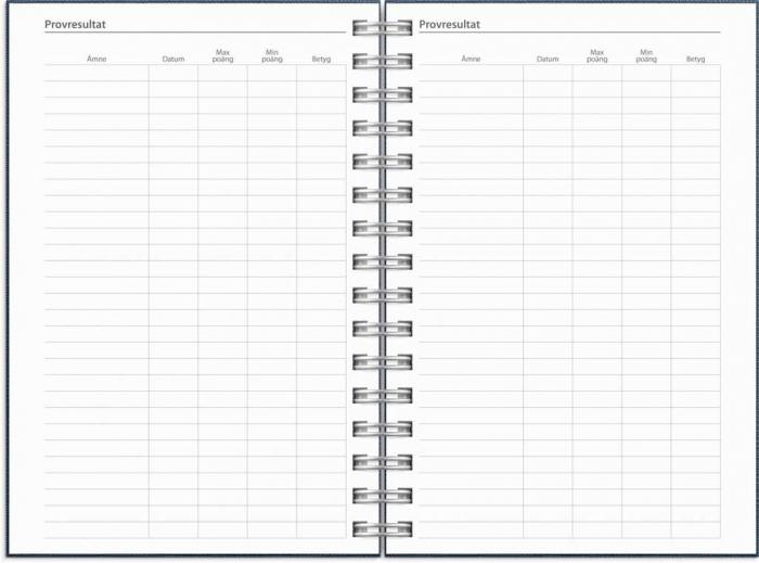 Kalender Dagbok A5 Nomad blå 2023-2024