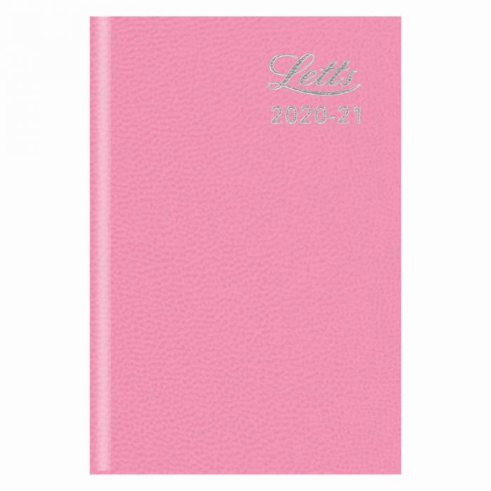 Letts Kalender Letts Standard Mini Pink studieret 2020-2021 - Kalenderkungen.se