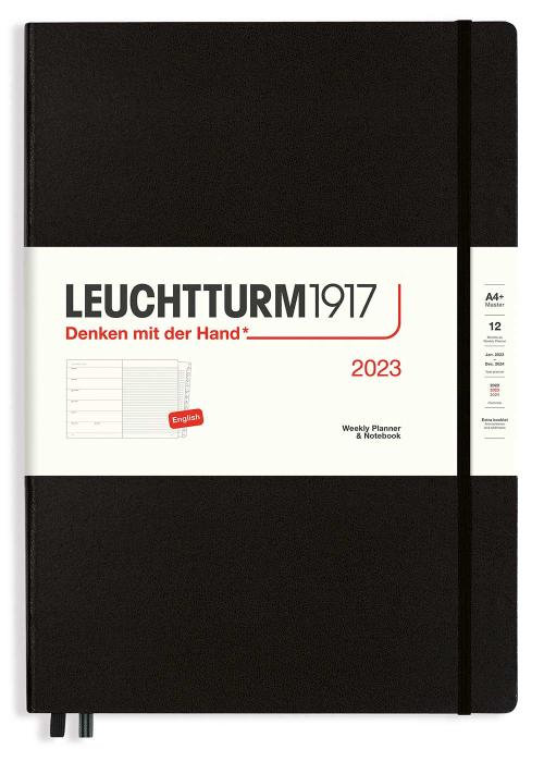 Leuchtturm Vecka/notes A4+ Black 2023