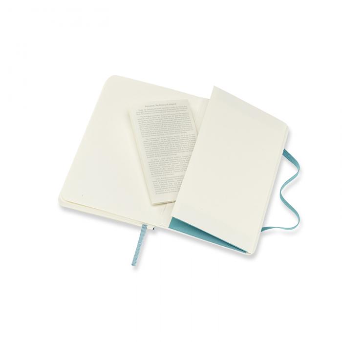 Moleskine Notebook Pocket Soft Cover - Reef Blue - Linjerad 