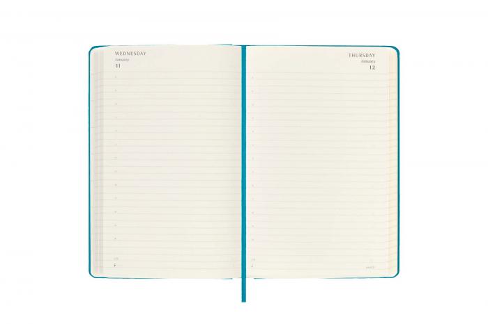 Moleskine Daily Planner hard cover Manganese Blue 2022/2023