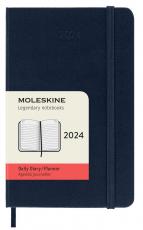 Moleskine Daily Sapphire Blue Hard Pocket 2024