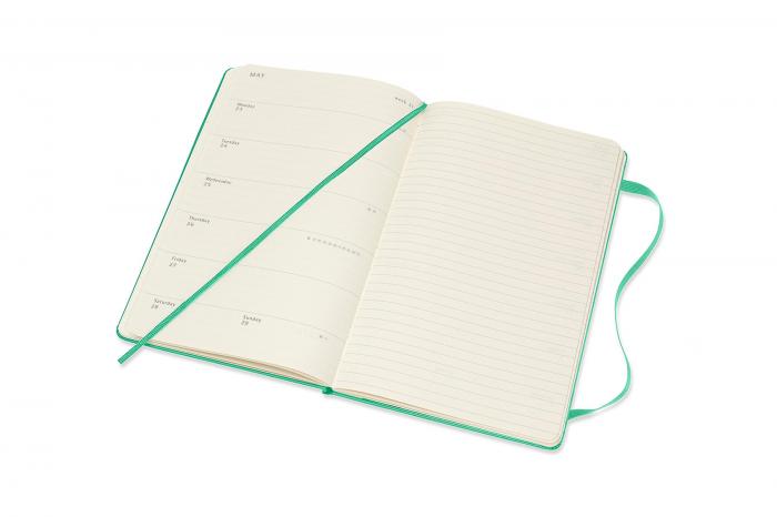 Moleskine Veckokalender L Hard 2021-2022 Grön