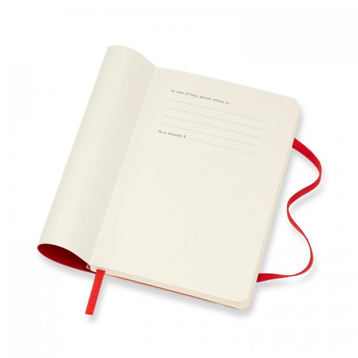 Moleskine Weekly notebook Red pocket 9x14cm 2021