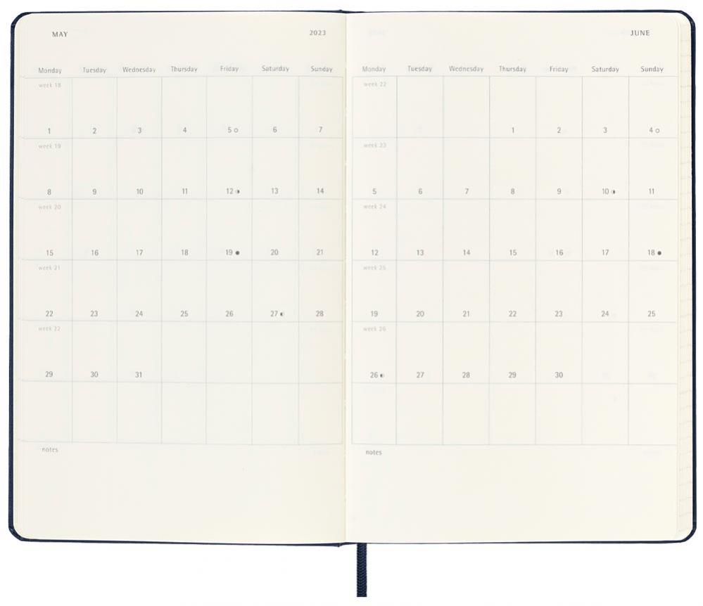 Moleskine Daily Blue Hard Large 2023