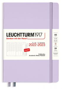 Kalender 2022-23 Leuchtturm1917 A5 vecka/uppslag Lilac