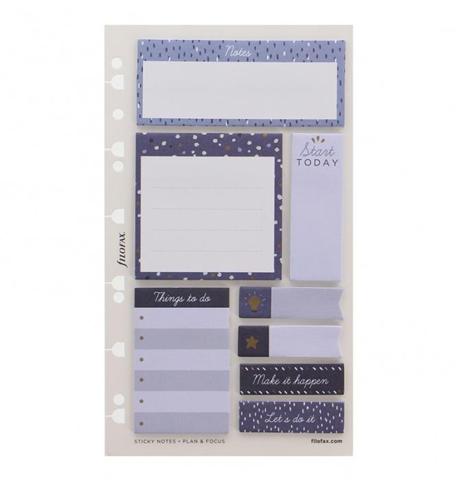 Filofax Sticky notes Indigo till personal/A5/A4