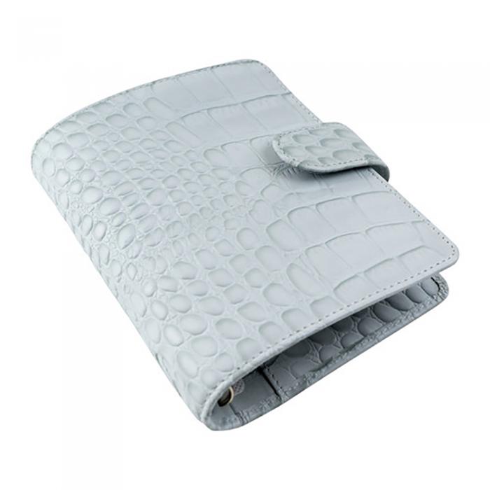 Filofax Classic Croc Pocket Silver