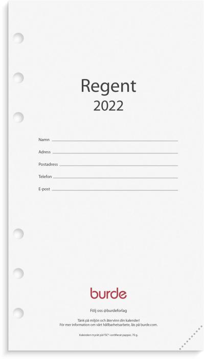 Regent kalendersats 2022