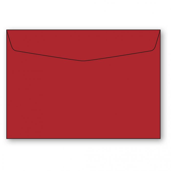 C6 Kuvert 5-pack 110g Röd