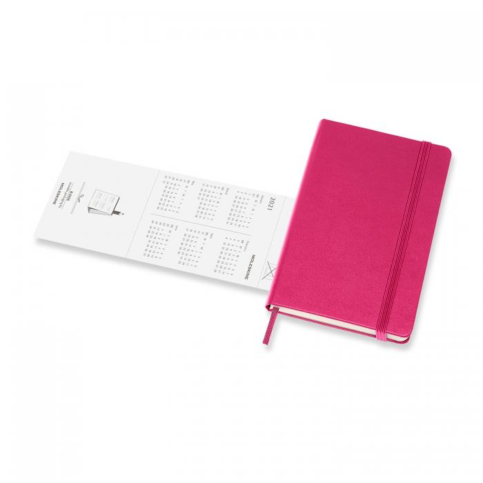 Moleskine Weekly Notebook Pink hard pocket 2021