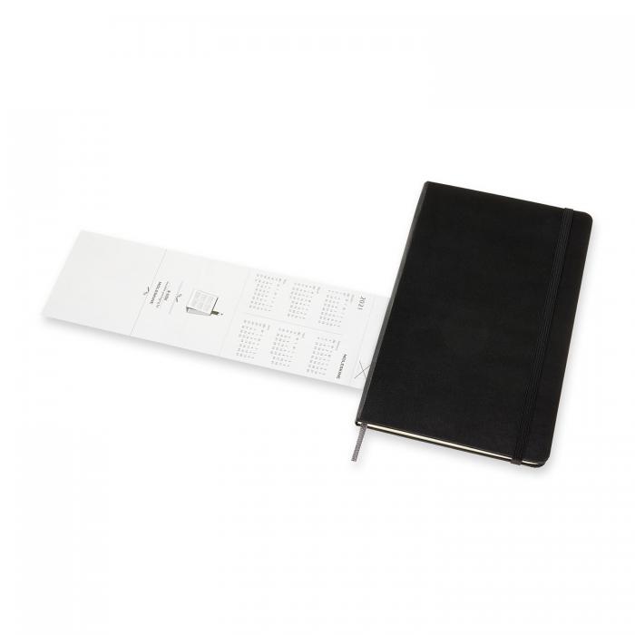 Moleskine Monthly Notebook svart hard large 2021