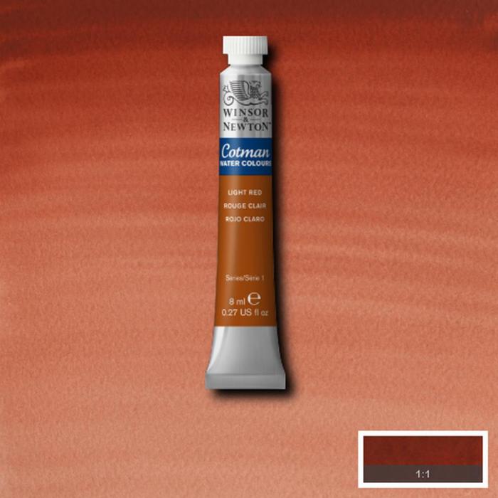 Akvarellfrg Cotman 8ml Light red 362