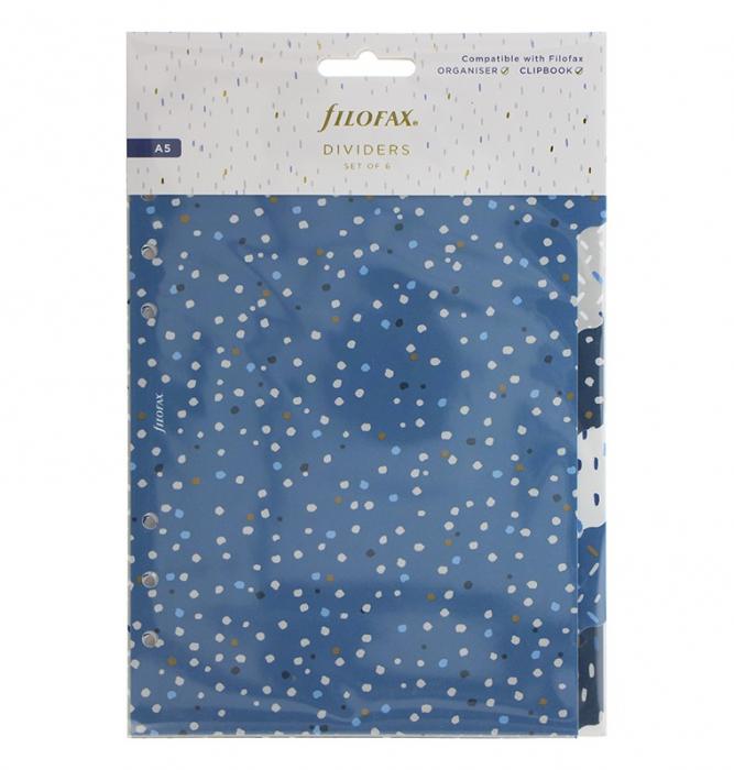 Filofax A5 Dividers Indigo