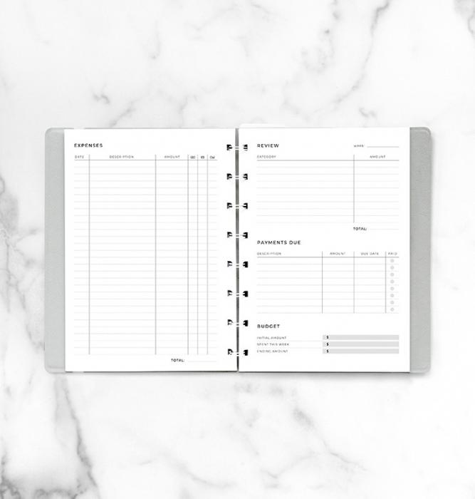 Filofax Expense Tracker Notebook Refill - A5