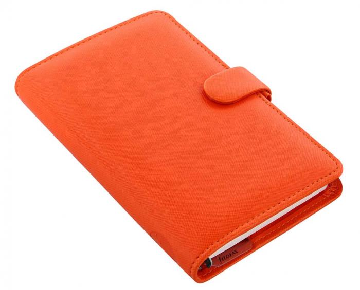 Filofax Saffiano Personal Compact Bright Orange utgtt - Kalenderkungen.se