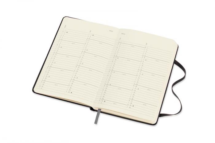 Moleskine Monthly Notebook svart Hard pocket 2022