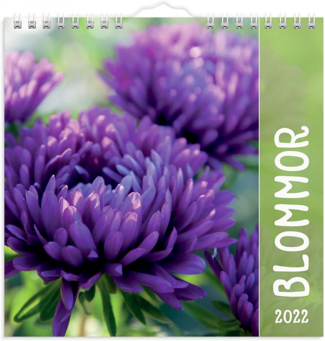 Väggkalender Blommor 2022