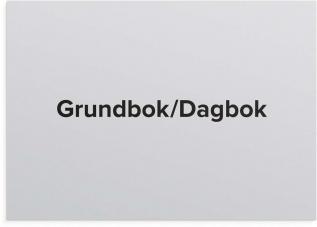 Grunddagbok/ Dagbok A4 liggande 