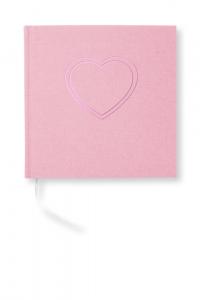 Olinjerad Blank Book Heart Tea Rose