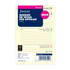 Filofax dagbok Pocket 2024 V/U SWE