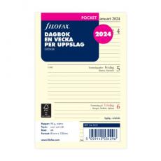 Filofax dagbok Pocket 2024 V/U SWE