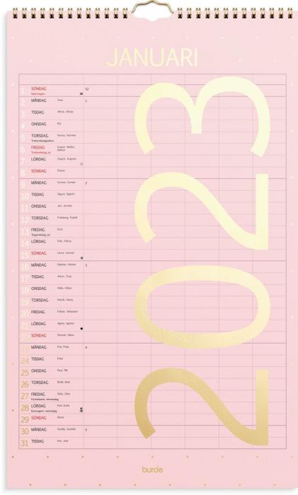 Familjekalender Color 2023