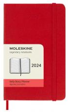 Moleskine Daily Red Hard Pocket 2024