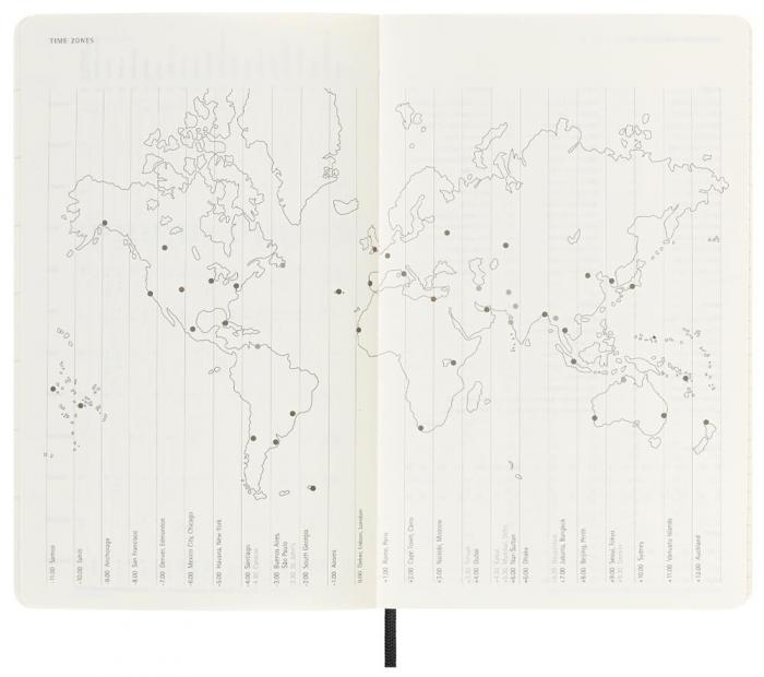 Moleskine Horizontal Weekly Black Soft Large 2023