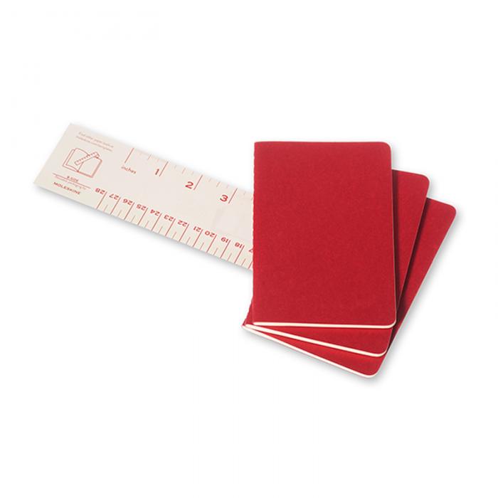 Moleskine Cahier Journal Pocket Ruled - Röd