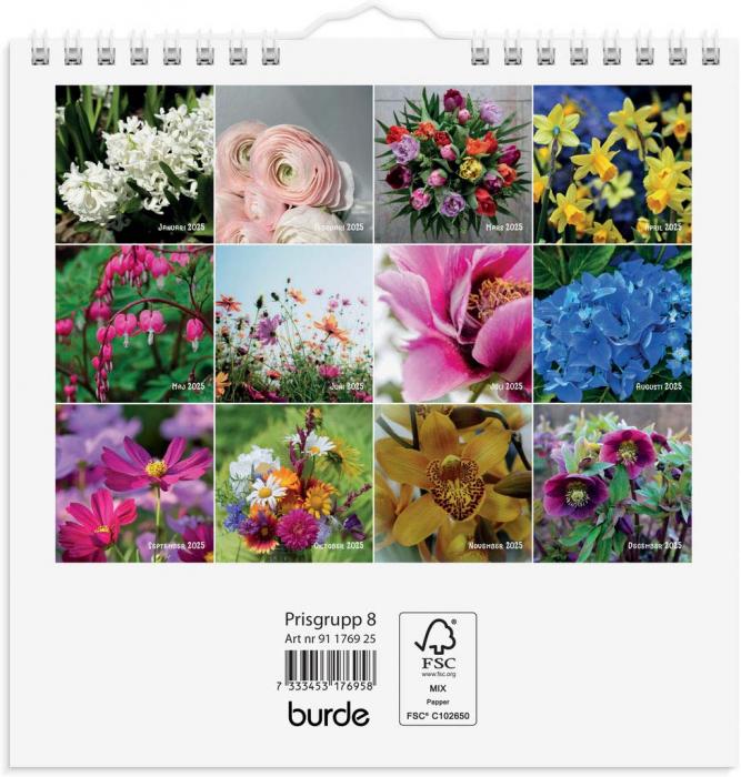 Vggkalender Blommor 2025