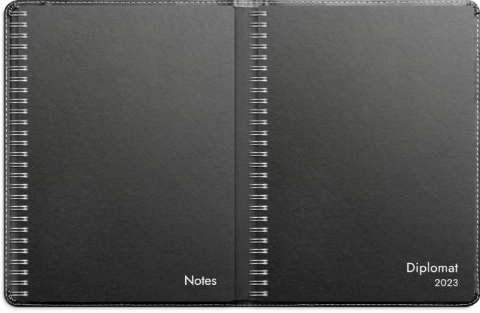 Stora Noteskalendern svart konstlder 2023