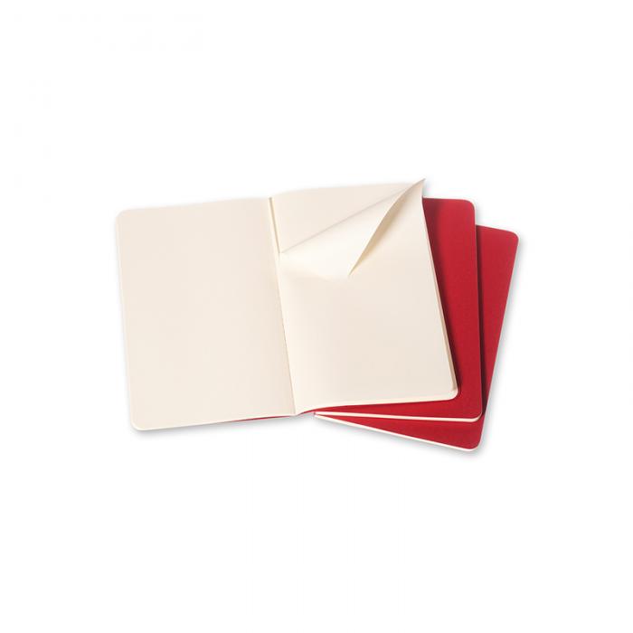 Moleskine Cahier Journal Pocket Plain - Röd 
