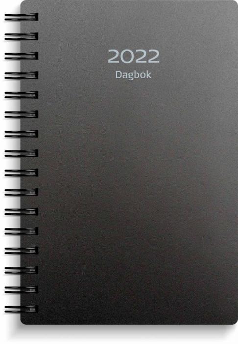 Dagbok svart plast 2022