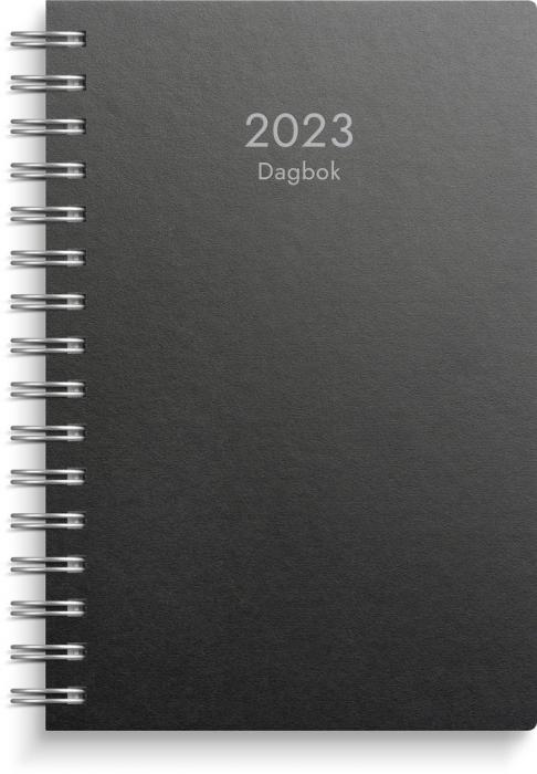 Dagbok svart miljkartong 2023
