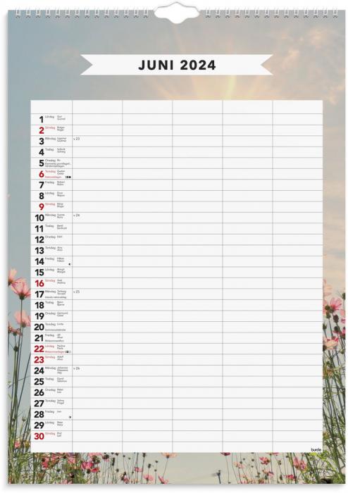 Familjekalender Modern 2024