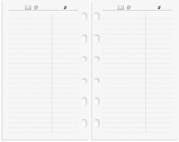 Compact Systemkalender brunt skinn 2022
