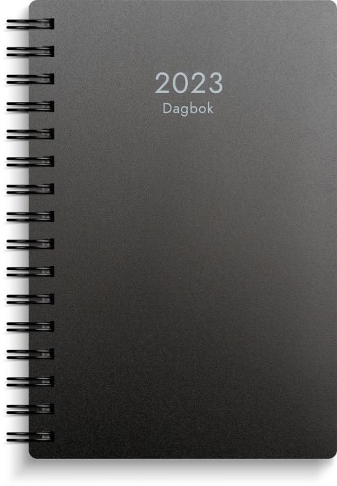 Dagbok svart plast 2023
