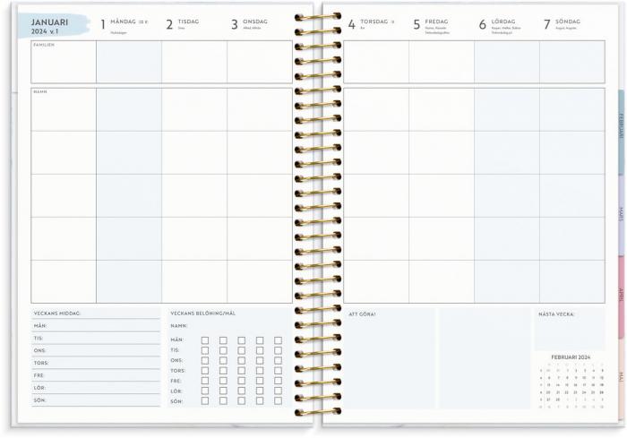 Life Organizer Family Planner 2024