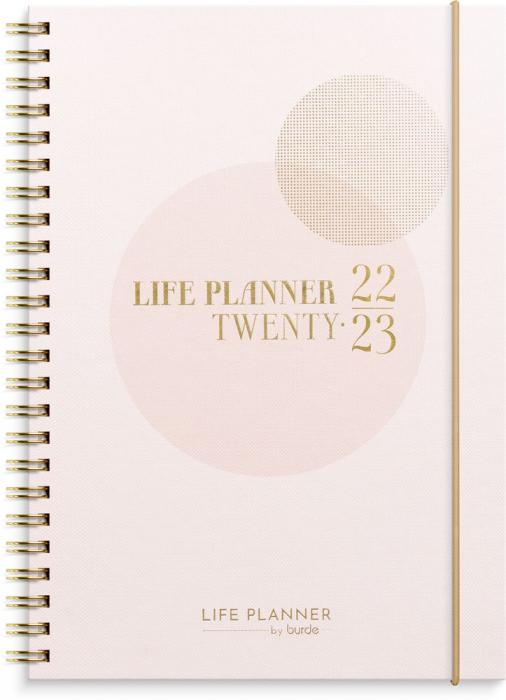 Life planner A5 2022-2023 beige konstlder Tora