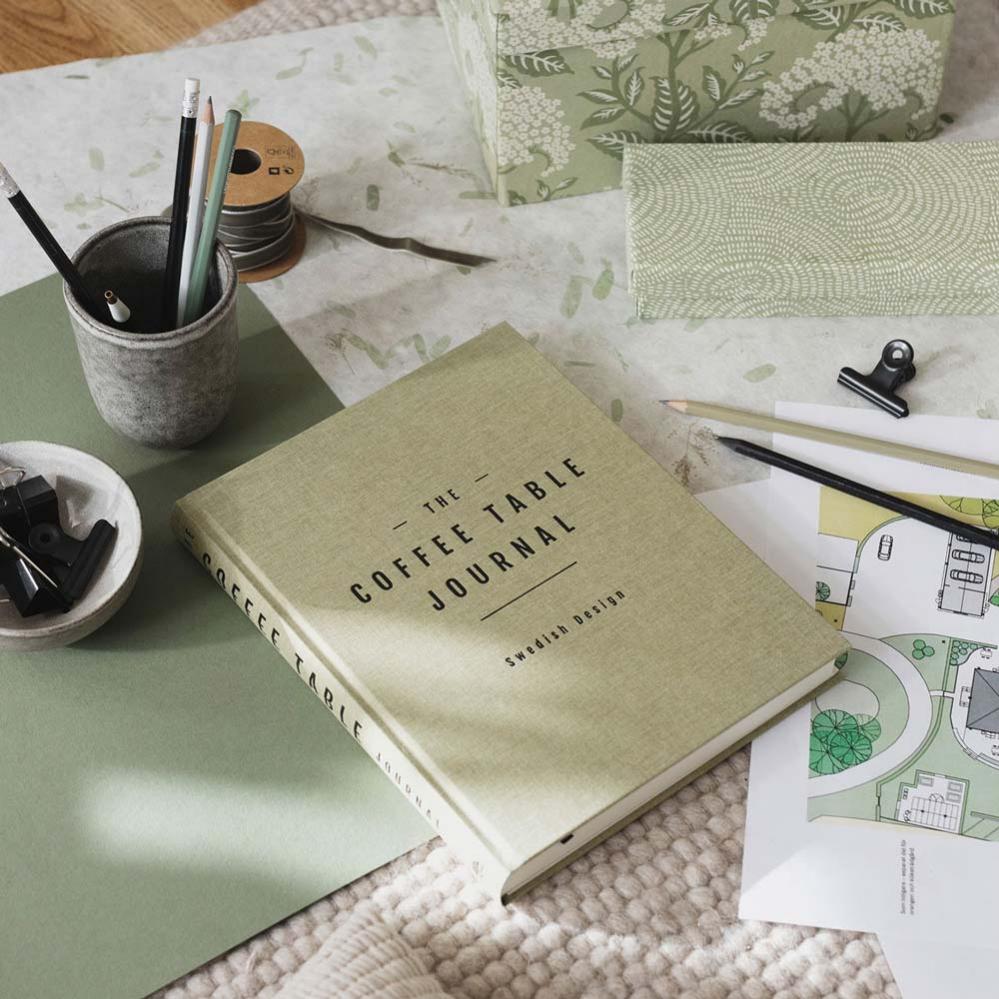 Coffe Table Journal Clean Green Leaf
