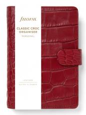 Filofax Classic Croc Personal Cherry