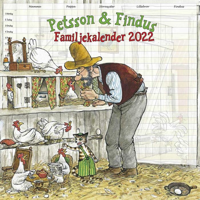 Familjekalender Pettson & Findus 2022