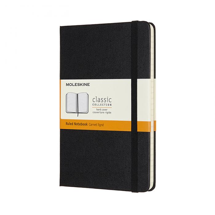 Moleskine Moleskine Classic Hard Medium Ruled Notebook Black - Kalenderkungen.se