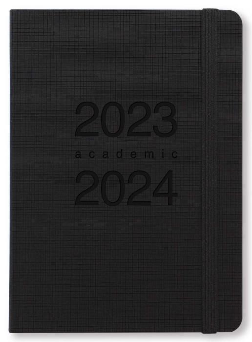 Kalender Letts Memo A6 svart studieret 2023-2024